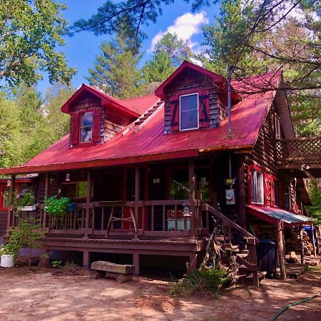 Chalet En Bois Rond Mauricie Saint-Alexis-des-Monts Exterior photo